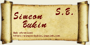 Simeon Bukin vizit kartica